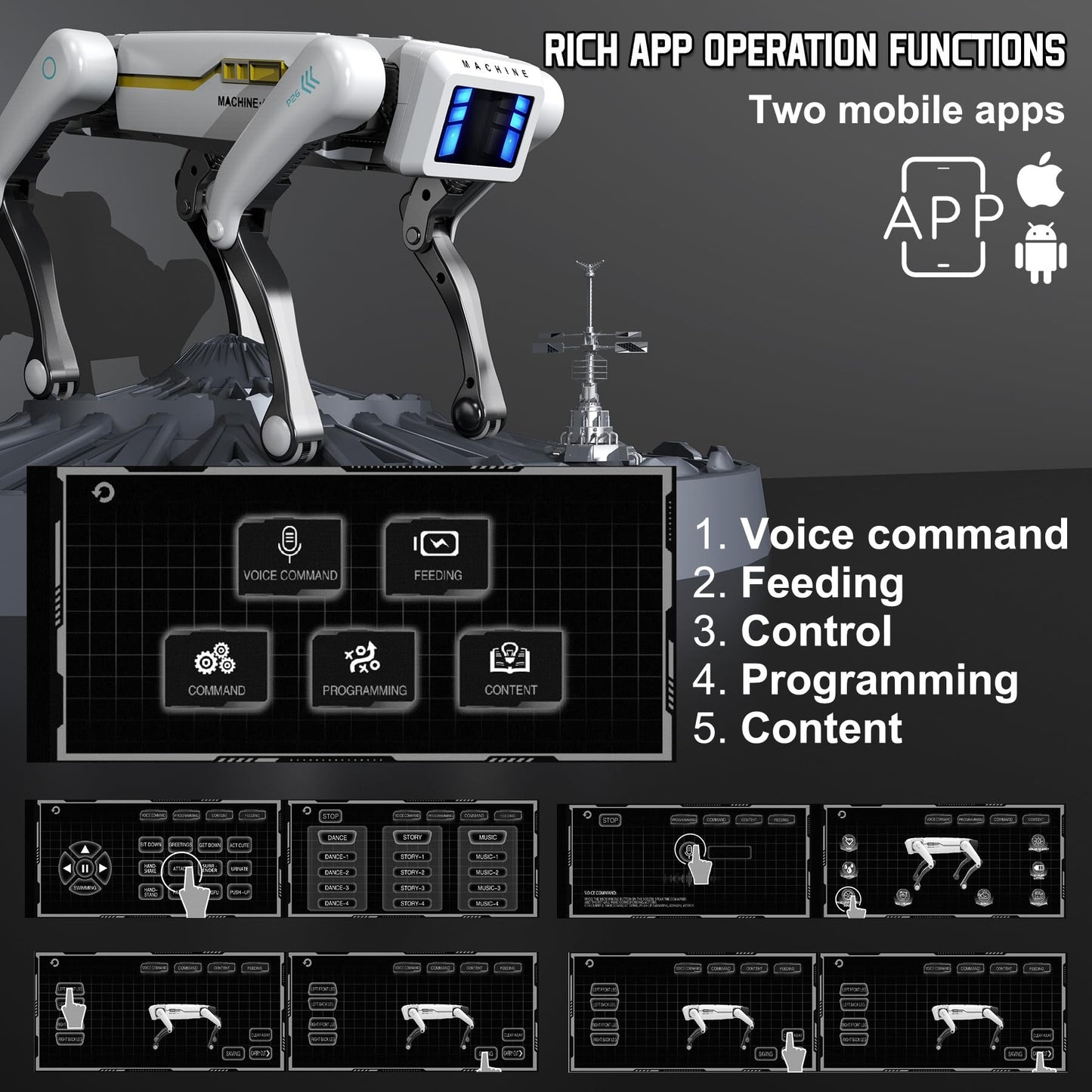 RoboPup™ AI Smart Dog Intelligent RC Robot